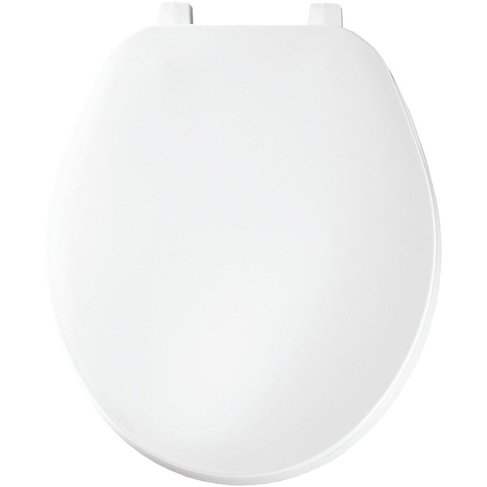 Bemis White Round Closed Front with Cover 