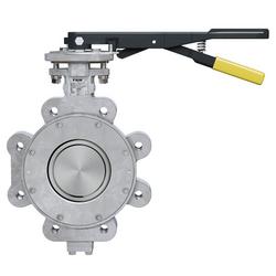 4 in. Carbon Steel High Performance Lever Operated Lug Butterfly Valve