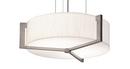 18W 1-Light LED Pendant in Weathered Grey with White