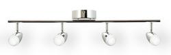 21W 4-Light LED 1924 Lumen Track Lighting in Chrome