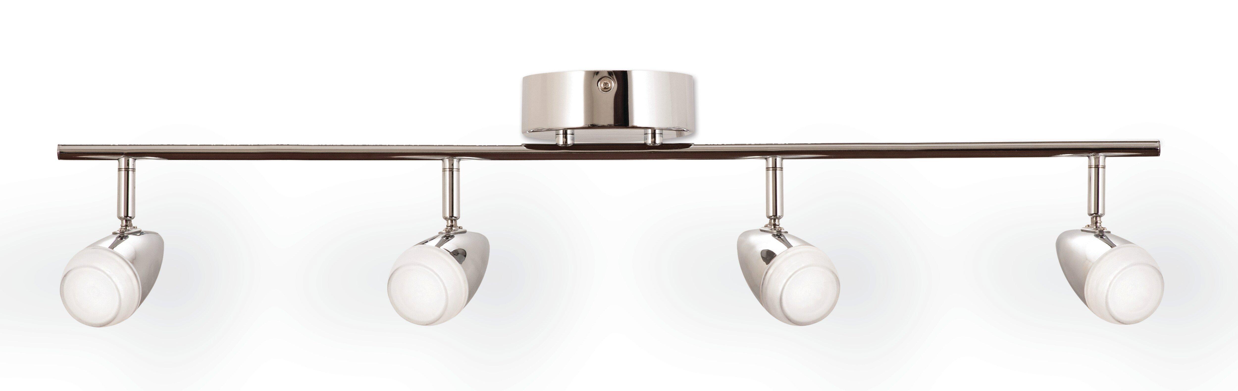 AFX Chrome 21W 4-Light LED 1924 Lumen Track Lighting 