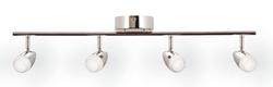 21W 4-Light LED 1924 Lumen Track Lighting in Chrome