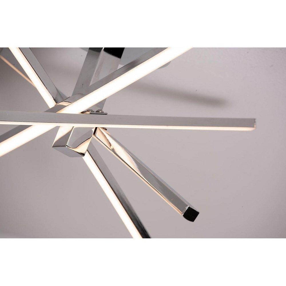 AFX Polished Chrome 26W 1-Light Integrated LED Semi-Flush Mount Ceiling Fixture 