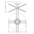 AFX Polished Chrome 26W 1-Light Integrated LED Semi-Flush Mount Ceiling Fixture 