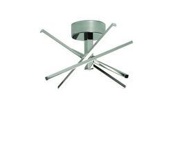 26W 1-Light Integrated LED Semi-Flush Mount Ceiling Fixture in Polished Chrome