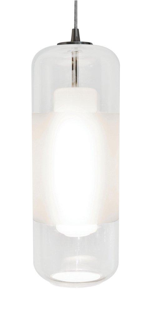AFX Satin Nickel 6 in. 10W 1-Light LED Pendant in Satin Nickel 