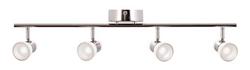 27W 4-Light LED 1662 Lumen Track Lighting in Chrome