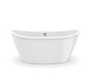 MAAX White 60 x 32 in Freestanding Bathtub with Center Drain 