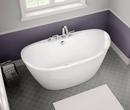 MAAX White 60 x 32 in Freestanding Bathtub with Center Drain 