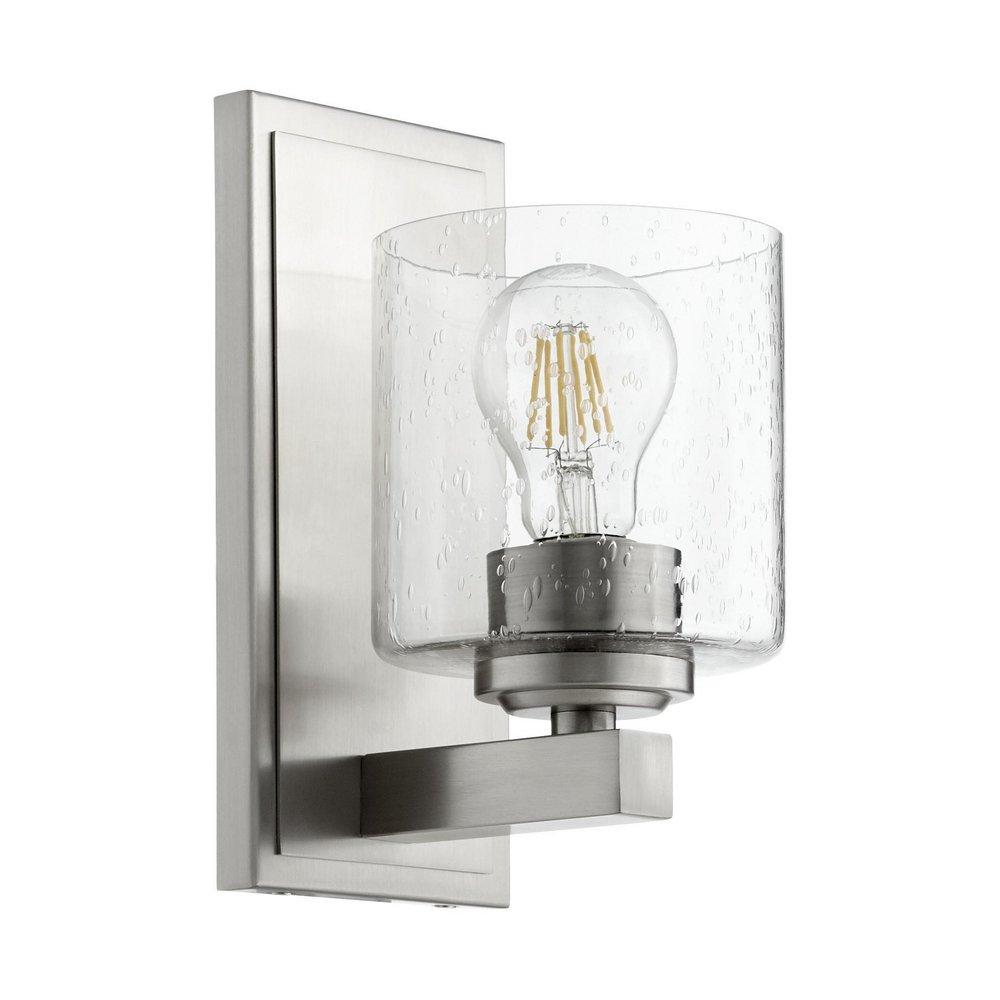 Quorum International Satin Nickel 100W 1-Light Medium E-26 Vanity Fixture 