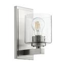 Quorum International Satin Nickel 100W 1-Light Medium E-26 Vanity Fixture 