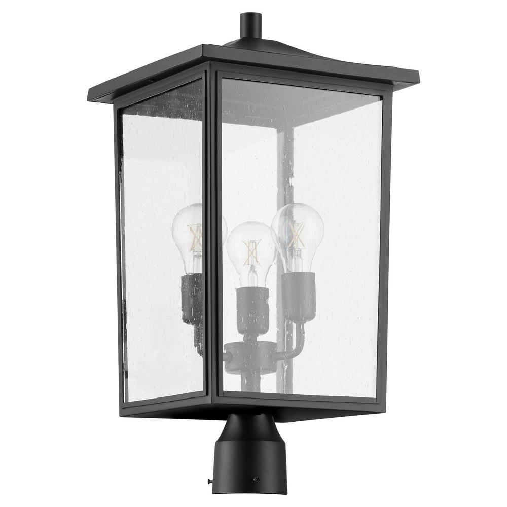 Quorum International Noir 60W 3-Light Medium E-26 Incandescent Post Lantern 