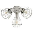 Quorum International Satin Nickel 18W 3-Light Medium E-26 LED Ceiling Fan Light 