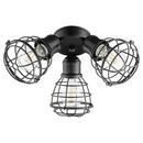 18W 3-Light Medium E-26 LED Ceiling Fan Light in Noir