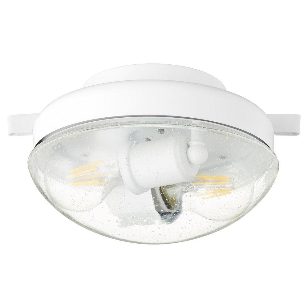 Quorum International Studio White 12W 2-Light Medium E-26 LED Ceiling Fan Light 