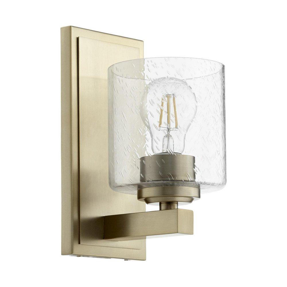 Quorum International Aged Brass 100W 1-Light Medium E-26 Vanity Fixture 