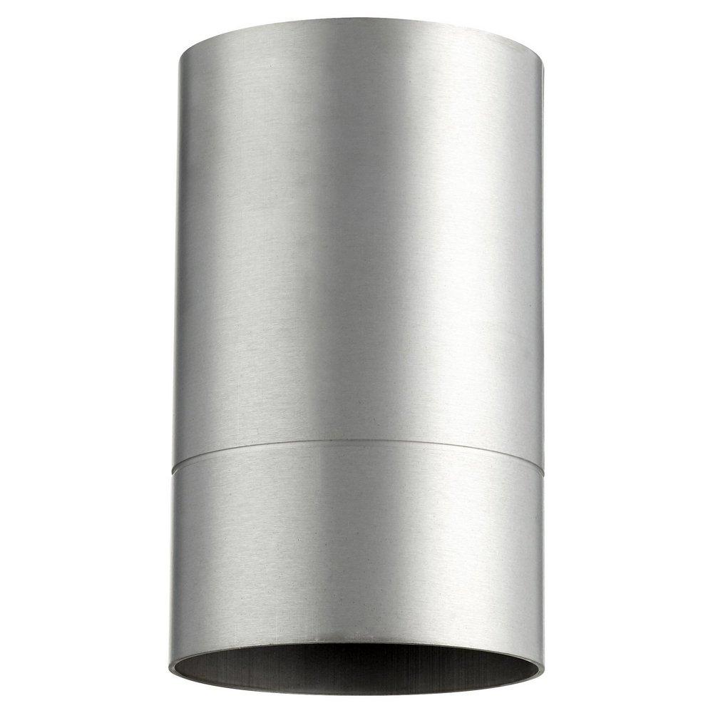 Quorum International Brushed Aluminum 75W 1-Light Medium E-26 Incandescent Outdoor Ceiling Fixture 