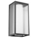 33W 3-Light Array LED Outdoor Wall Sconce in Noir