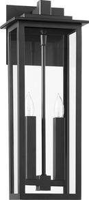 Quorum International Noir 60W 2-Light Candelabra E-12 Outdoor Wall Sconce 