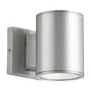 12W 2-Light Array LED Outdoor Wall Sconce in Brushed Aluminum