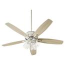 Quorum International Satin Nickel 66W 4-Light 5-Blade Medium E-26 LED Ceiling Fan 