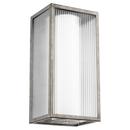 33W 3-Light Array LED Outdoor Wall Sconce in Weathered Zinc