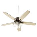 Quorum International Oiled Bronze 66W 4-Light 5-Blade Medium E-26 LED Ceiling Fan 