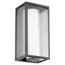 18W 3-Light Array LED Outdoor Wall Sconce in Noir