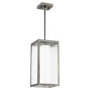 12W 3-Light Array LED Outdoor Pendant in Weathered Zinc