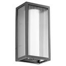 12W 3-Light Array LED Outdoor Wall Sconce in Noir