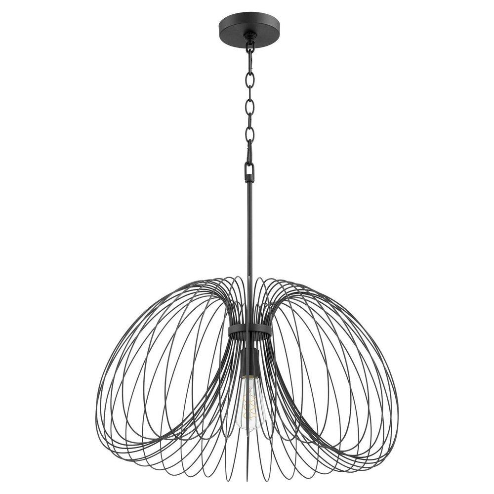 Quorum International Noir 100W 1-Light Medium E-26 Incandescent Pendant 