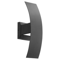 16W 2-Light Array LED Outdoor Wall Sconce in Noir