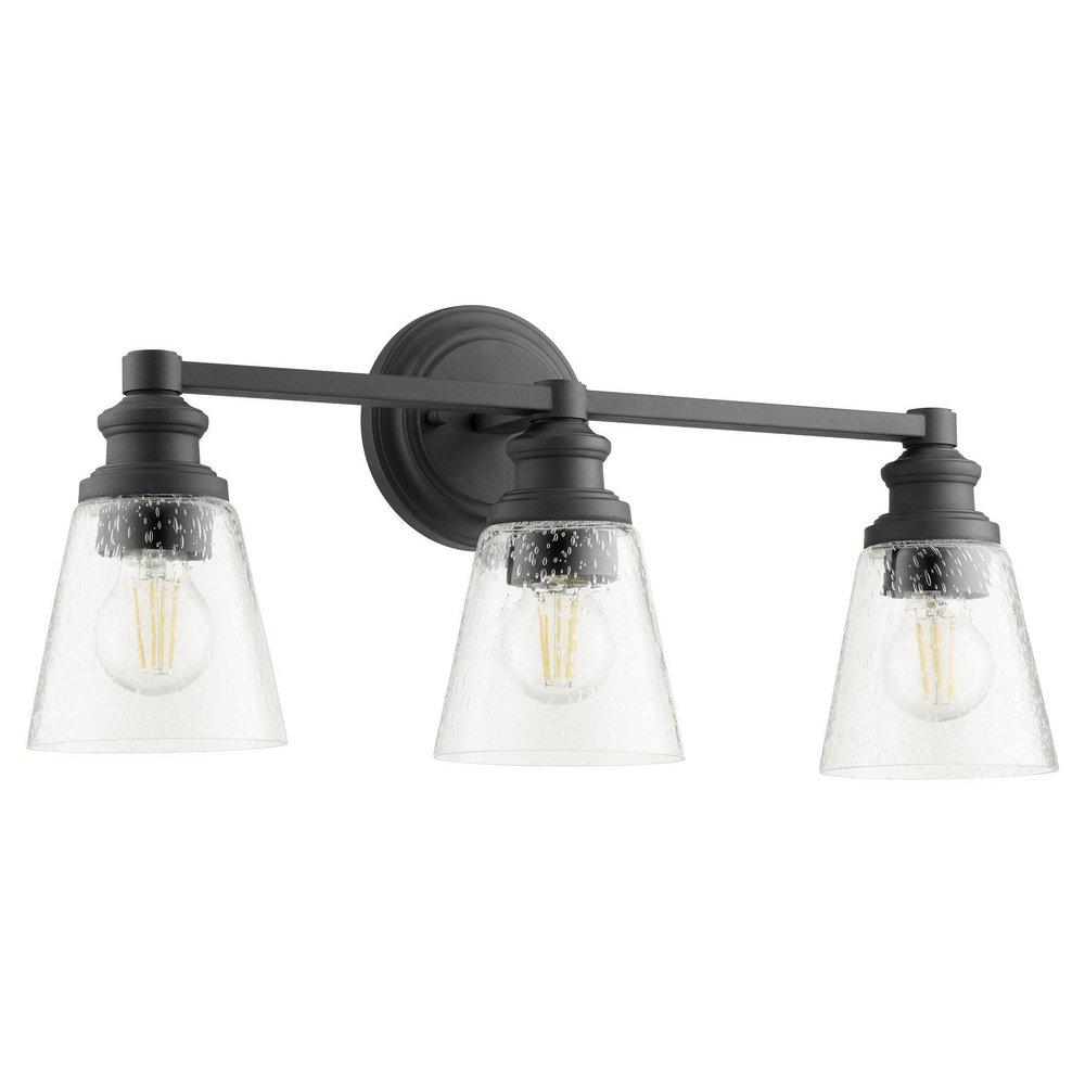 Quorum International Noir 100W 3-Light Medium E-26 Vanity Fixture 