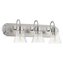 Quorum International Satin Nickel 100W 3-Light Medium E-26 Vanity Fixture 
