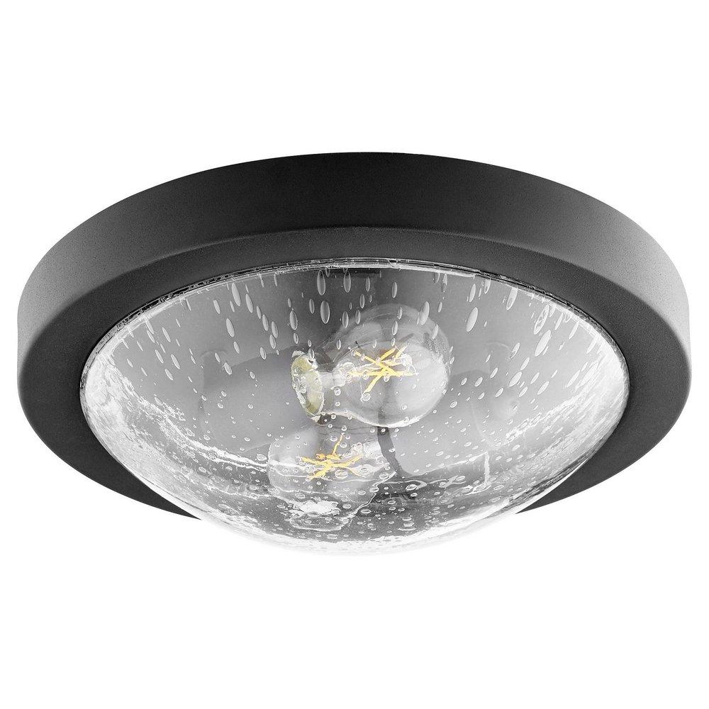 Quorum International Noir 40W 2-Light Medium E-26 Flush Mount Ceiling Fixture 
