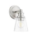 Quorum International Satin Nickel 100W 1-Light Medium E-26 Wall Sconce 