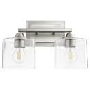 Quorum International Satin Nickel 100W 2-Light Medium E-26 Vanity Fixture 