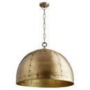 Quorum International Artisan Brass 23-3/4 in. 40W 1-Light Medium E-26 Pendant 