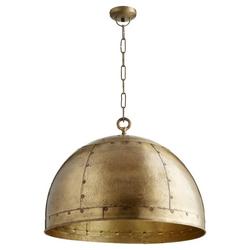 40W 1-Light Medium E-26 Pendant Light in Artisan Brass