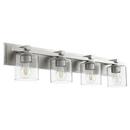 Quorum International Satin Nickel 100W 4-Light Medium E-26 Vanity Fixture 