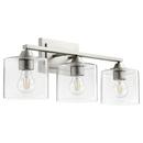 Quorum International Satin Nickel 100W 3-Light Medium E-26 Vanity Fixture 