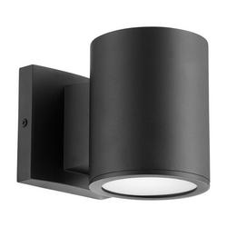 6W 1-Light Array LED Outdoor Wall Sconce in Noir