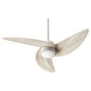 Quorum International Satin Nickel 30W 1-Light 3-Blade Array LED Ceiling Fan 