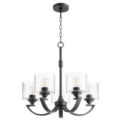 60W 5-Light Medium E-26 Incandescent Chandelier in Noir