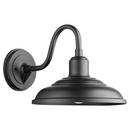 100W 1-Light 11 in. Outdoor Wall Sconce in Black