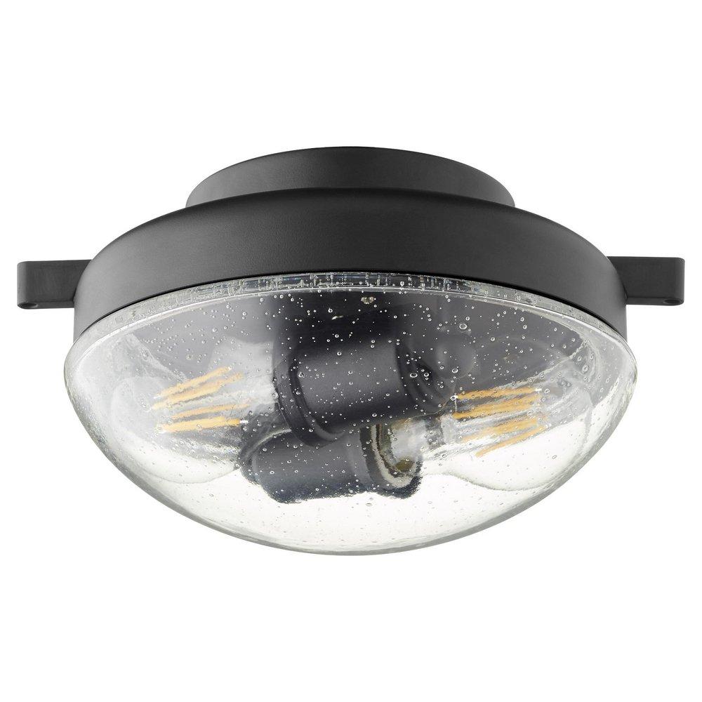 Quorum International Noir 12W 2-Light Medium E-26 LED Ceiling Fan Light 