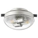 Quorum International Satin Nickel 12W 2-Light Medium E-26 LED Ceiling Fan Light 