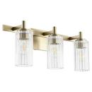 Quorum International Aged Brass 60W 3-Light Medium E-26 Vanity Fixture 
