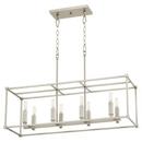 Quorum International Satin Nickel 60W 8-Light Candelabra E-12 Pendant 