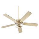 Quorum International Aged Brass 62W 2-Light 5-Blade Medium E-26 LED Ceiling Fan 